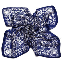 TAIHU SNOW SILK 100% silk square scarf for women